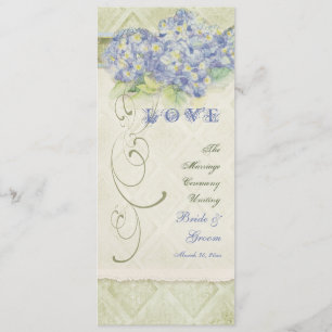 Convite Estilo Vintage Azul Hidrangeia Floral Rodopio Dama