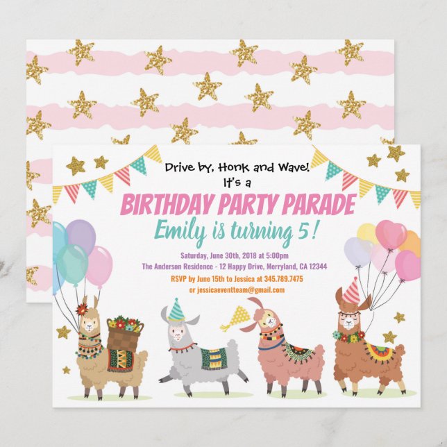 Convite Estoque A Festa de noivado Do Bar Em Branco E Dour (Frente/Verso)