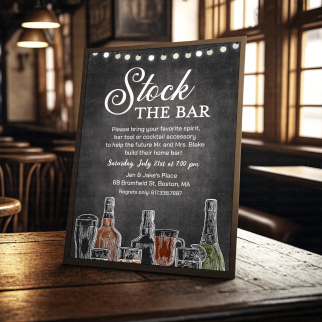 Convite Estoque o Chá de código dos Casais do Bar (Criador carregado)