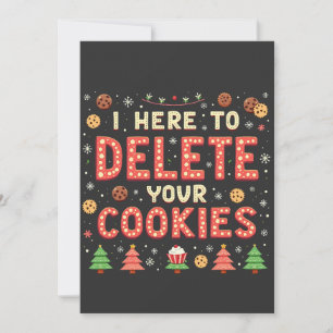 Convite Estou Aqui para Excluir Seu Suéter de Natal Feio d
