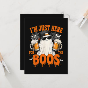 Convite Estou Aqui Só Para As Vaias Funny Halloween