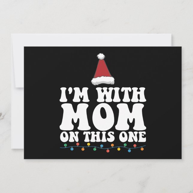 Convite Estou com a mãe nesta festa de Natal (Frente)