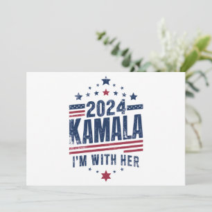 Convite Estou com o seu voto em Kamala em 2024 Kamala-Harr