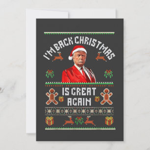 Convite Estou de volta, o Natal é Excelente de novo a elei