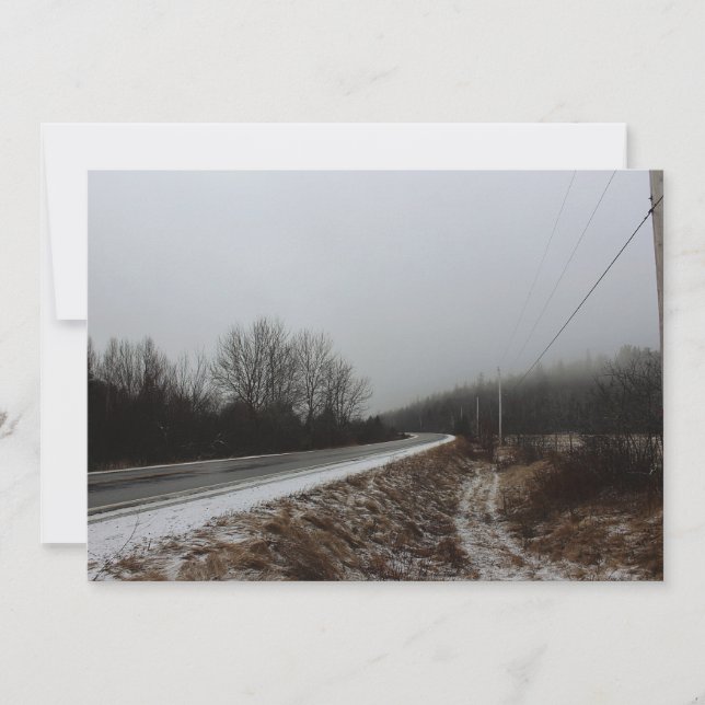 Convite Estrada ao abismo (Frente)