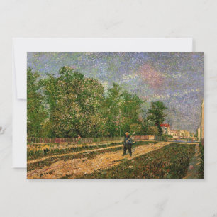 Convite Estrada de Paris com Camponês por Vincent van Gogh