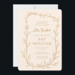 Convite Estrela Botânica Delicada de David Bar Bat Mitzvah<br><div class="desc">Cartão perfeito para anunciar um morcego mitzvah, bar mitzvah ou outra celebração judaica! A mão desenhou uma delicada arte de trama de folha para você! TOTALMENTE PERSONALIZÁVEL! Clique em "Personalizar" acima para editar o texto. Clique em "editar usando a ferramenta design" para ajustar as fontes, cores e posicionamentos e para...</div>