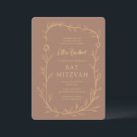 Convite Estrela Botânica Delicada de David Bar Bat Mitzvah<br><div class="desc">Cartão perfeito para anunciar um morcego mitzvah, bar mitzvah ou outra celebração judaica! A mão desenhou uma delicada arte de trama de folha para você! TOTALMENTE PERSONALIZÁVEL! Clique em "Personalizar" acima para editar o texto. Clique em "editar usando a ferramenta design" para ajustar as fontes, cores e posicionamentos e para...</div>