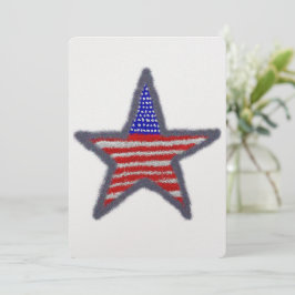 Convite estrela da bandeira americana