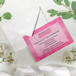 Convite Estrela da festa do David Pink Ombre Bat Mitzvah