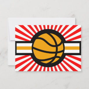 Convite estrela de basquete