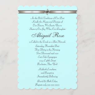 Convite Estrela de David algum bastão Mitzvah da cor