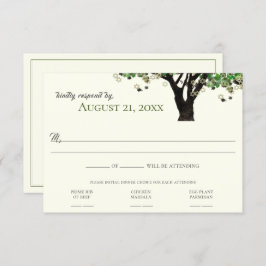 Convite Estrela de David Árvore Enquadrada RSVP Mitzvah 