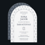 Convite Estrela de David Custom B'nai Bat Bar Mitzvah Arch<br><div class="desc">Cartão perfeito para anunciar um bar mitzvah, bat mitzvah ou outra celebração judaica! Mão fez arte para você! TOTALMENTE PERSONALIZÁVEL! Clique em "Personalizar" acima para editar o texto. Clique em "editar usando a ferramenta design" para ajustar as fontes, as cores e os posicionamentos e para excluir o design do verso,...</div>