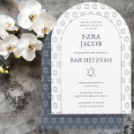 Convite Estrela de David Custom B'nai Bat Bar Mitzvah Arch<br><div class="desc">Cartão perfeito para anunciar um bar mitzvah, bat mitzvah ou outra celebração judaica! Mão fez arte para você! TOTALMENTE PERSONALIZÁVEL! Clique em "Personalizar" acima para editar o texto. Clique em "editar usando a ferramenta design" para ajustar as fontes, as cores e os posicionamentos e para excluir o design do verso,...</div>