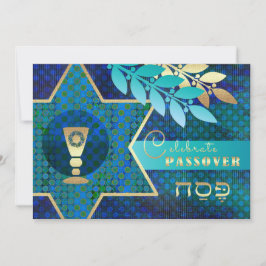 Convite Estrela de David e Kiddush Cup
