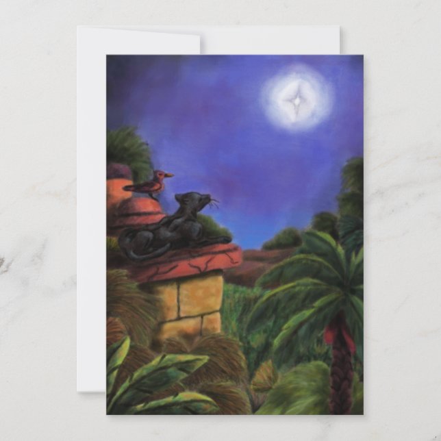 Convite estrela de natal do templo da selva do pântano (Frente)