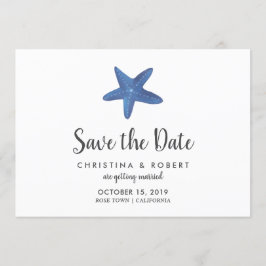 Convite Estrela-do-mar | Casamento no Oceano Salvar a Data
