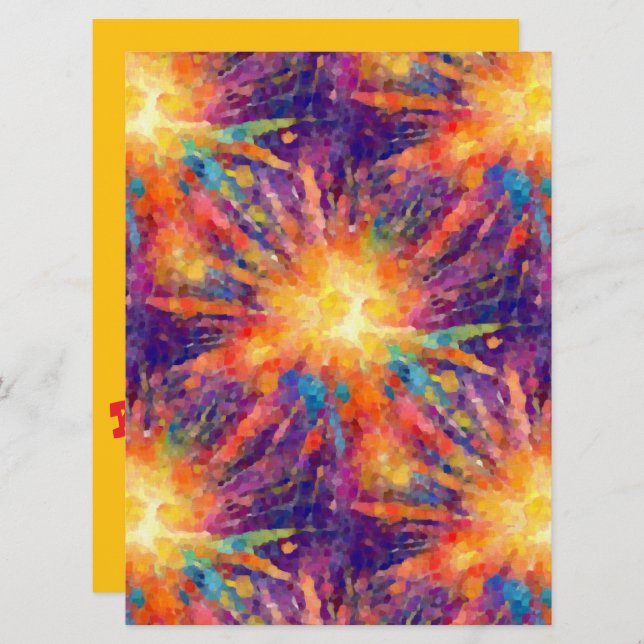 Convite Estrela Explosiva (Frente/Verso)