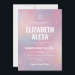 Convite Estrela Moderna de Galáxia de David Bat Mitzvah<br><div class="desc">Estrela Moderna de Galáxia do Convite David Bat Mitzvah</div>