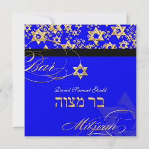 Convite Estrela PixDezines de David, Bar Mitzvah