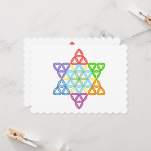 Convite Estrela Sagrada - Estrela Da Vida, 02/3D-CF.