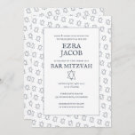 Convite Estrela Simples de David Personalizado B'nai Bat B<br><div class="desc">Cartão perfeito para anunciar um bar mitzvah, bat mitzvah ou outra celebração judaica! Mão fez arte para você! TOTALMENTE PERSONALIZÁVEL! Clique em "Personalizar" acima para editar o texto. Clique em "editar usando a ferramenta design" para ajustar as fontes, as cores e os posicionamentos e para excluir o design do verso,...</div>