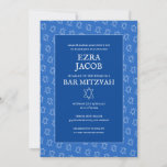 Convite Estrela Simples de David Personalizado B'nai Bat B<br><div class="desc">Cartão perfeito para anunciar um bar mitzvah, bat mitzvah ou outra celebração judaica! Mão fez arte para você! TOTALMENTE PERSONALIZÁVEL! Clique em "Personalizar" acima para editar o texto. Clique em "editar usando a ferramenta design" para ajustar as fontes, as cores e os posicionamentos e para excluir o design do verso,...</div>