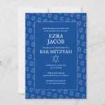 Convite Estrela Simples de David Personalizado B'nai Bat B<br><div class="desc">Cartão perfeito para anunciar um bar mitzvah, bat mitzvah ou outra celebração judaica! Mão fez arte para você! TOTALMENTE PERSONALIZÁVEL! Clique em "Personalizar" acima para editar o texto. Clique em "editar usando a ferramenta design" para ajustar as fontes, as cores e os posicionamentos e para excluir o design do verso,...</div>