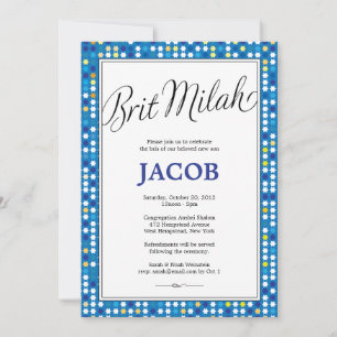 Convite Estrelas Brilhantes/Convite para Circuncisão