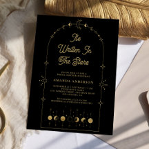 Estrelas Celestiais Chá de panela Dourado da Lua N