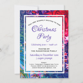 Convite ESTRELAS DE NATAL | Abstrato Winter | Festivo