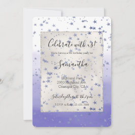 Convite Estrelas de Ombre Roxo