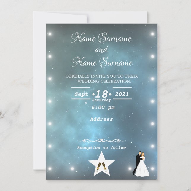 Convite Estrelas do Universo (Frente)