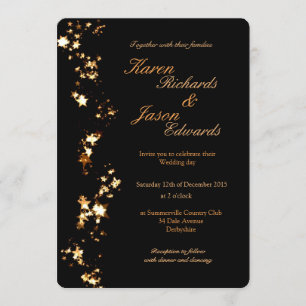 Convite estrelas Douradas