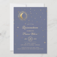 Estrelas Douradas Celestiais Pastel Quinceanera