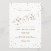 Estrelas Douradas com Espumas Modernas e Chá