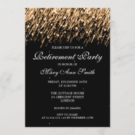 Convite Estrelas Douradas do Partido da Reforma Elegante