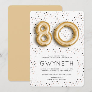 Convite Estrelas n° Aniversário do Tipo Balão de Folha 