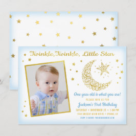 Convite Estrelinha, Estrelinha, Menino de Aniversário Foto