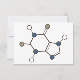 Convite estrutura molecular cafeína