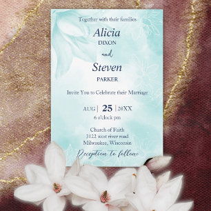 Convite Eteal Magnolia Flower, Casamento