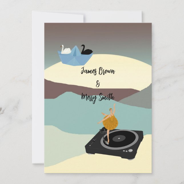 Convite Eterna Grace Balé do Amor e Casamento Luar (Frente)