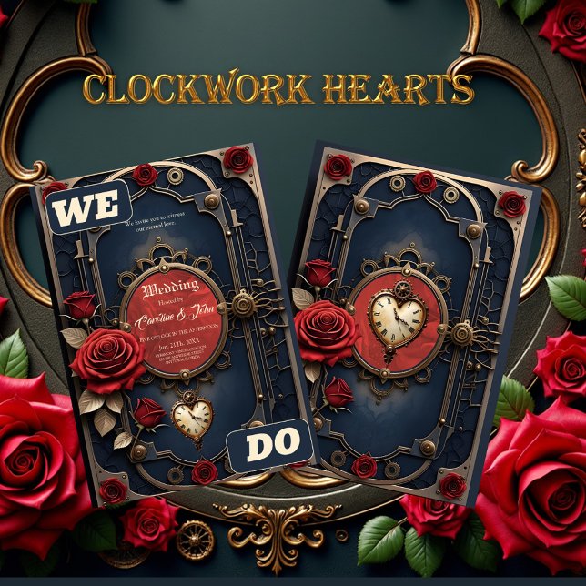 Convite Eternal Elegance – Clockwork Heart (Criador carregado)