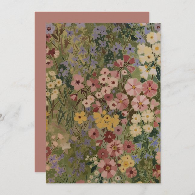 Convite Eternal Spring Bloom (Frente/Verso)