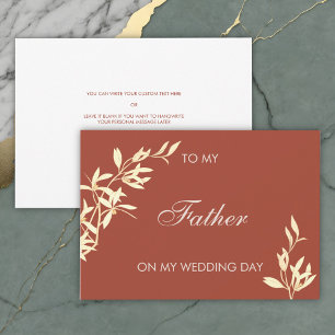 Convite Eterno Floral para o meu pai no meu dia de casamen