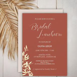 Convite Eterno Floral Rustic Bridal Luncheon