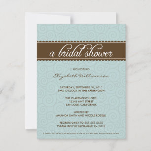 Convite Eterno Invite (aqua/chocolate)
