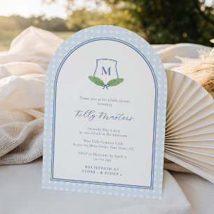 Convite Eterno  Moderno Monograma Chá