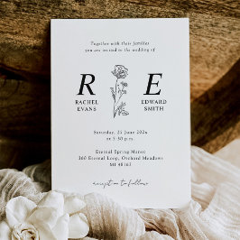 Convite Eterno Romance Monograma Wedding